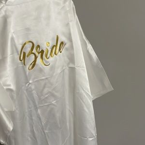 Bride wedding robe